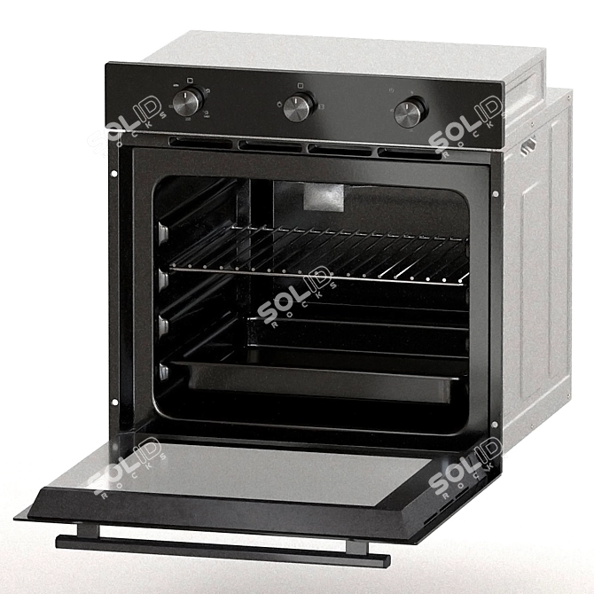 Indurama HEI 75ENDF: The Perfect Oven 3D model image 2