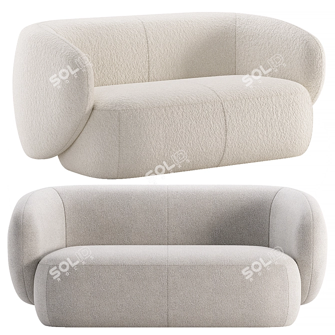 Grado Swell Sofa: Modern Design 3D model image 1