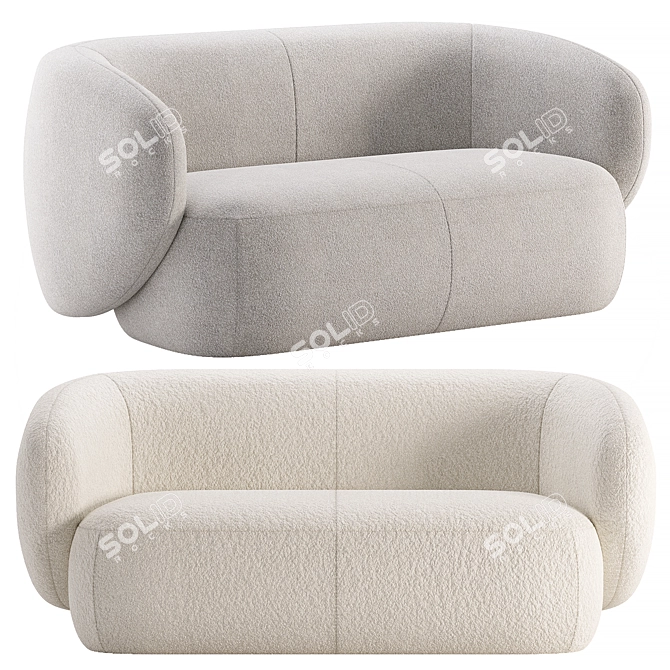 Grado Swell Sofa: Modern Design 3D model image 2