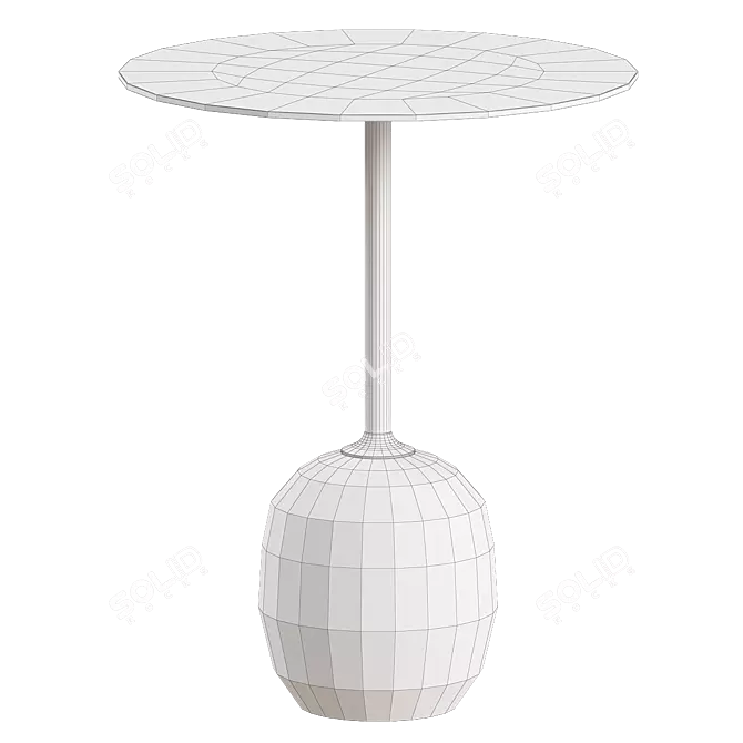 Luxury Marble Bedside Table 3D model image 3