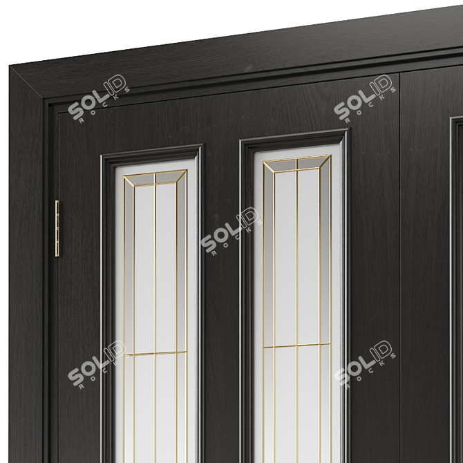 Sleek Urban-Style Interior Door 3D model image 2