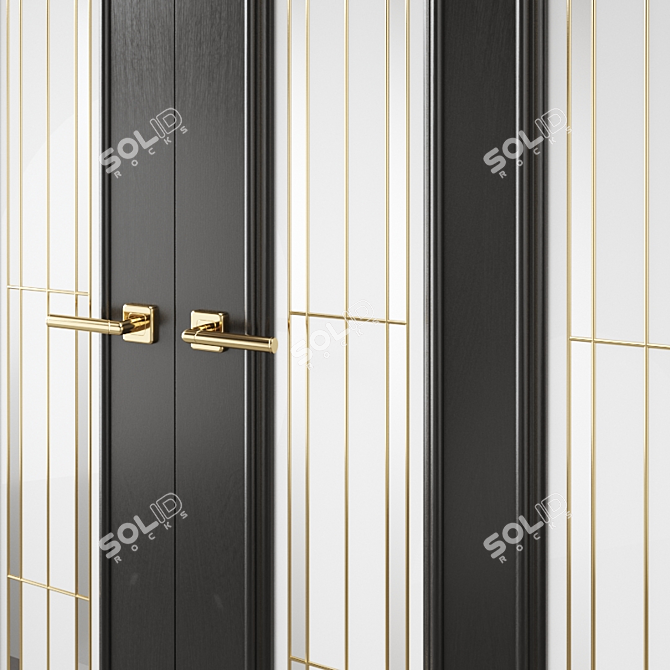 Sleek Urban-Style Interior Door 3D model image 3