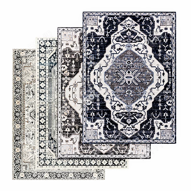 Luxury Cesar Rug: Elegant & Versatile 3D model image 3