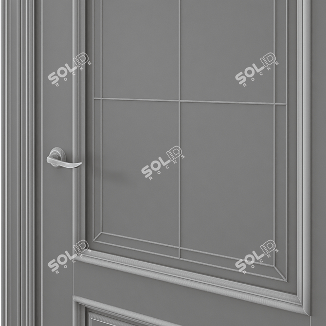 Modern Interior Door 3D Design 3D model image 6