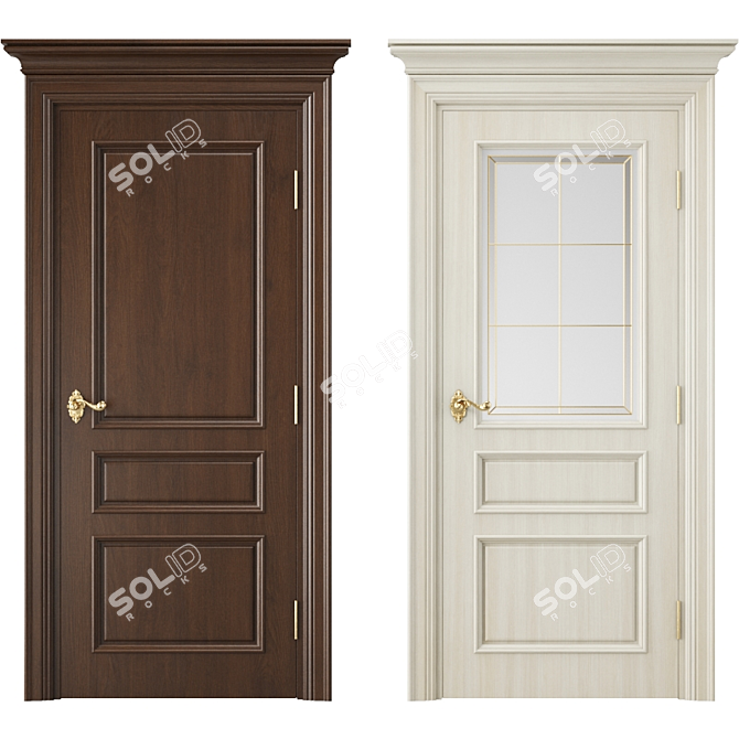 Modern Interior Door 394 3D model image 1