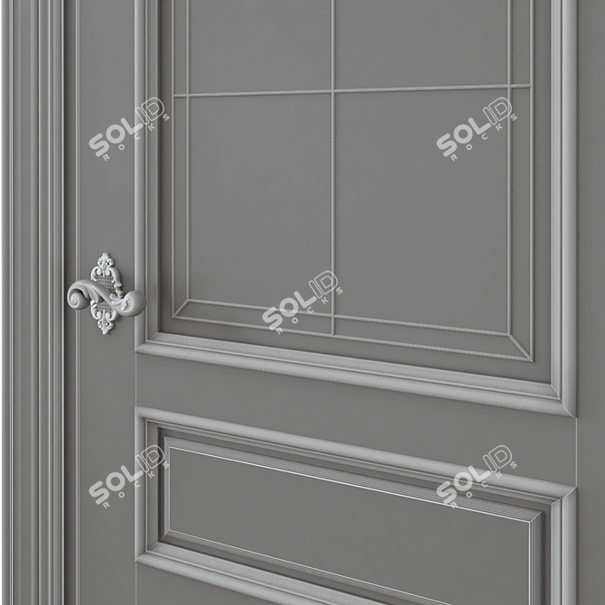 Modern Interior Door 394 3D model image 6