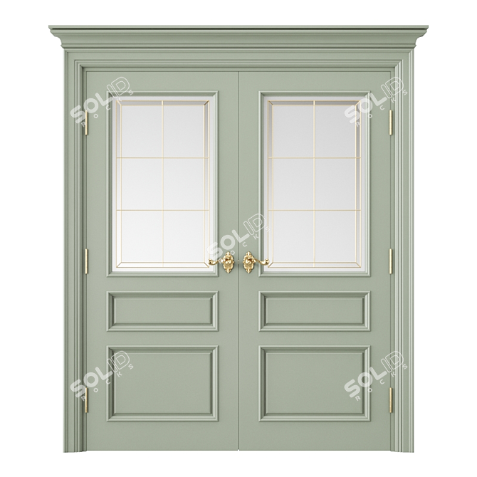 Modern Interior Door - 3D Model 3D model image 1