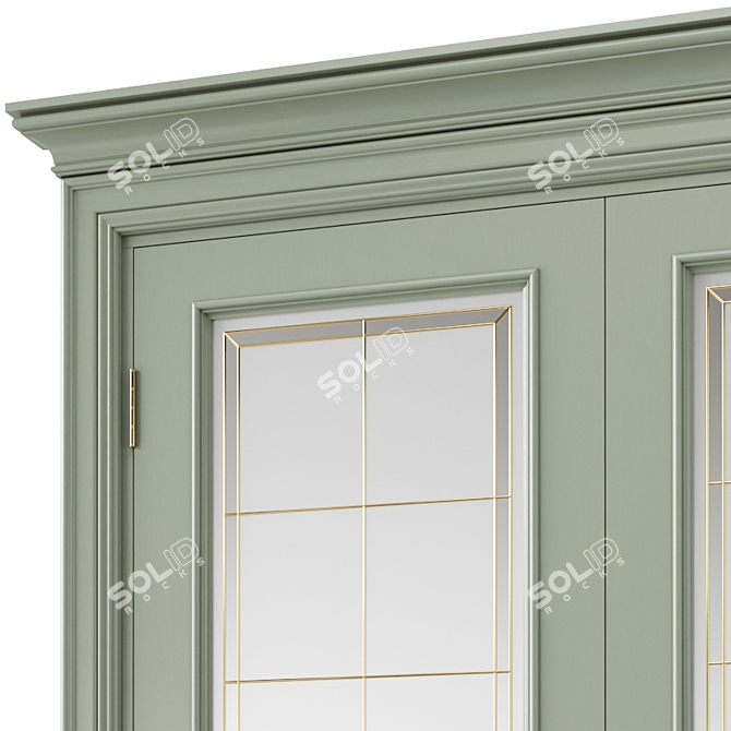 Modern Interior Door - 3D Model 3D model image 2