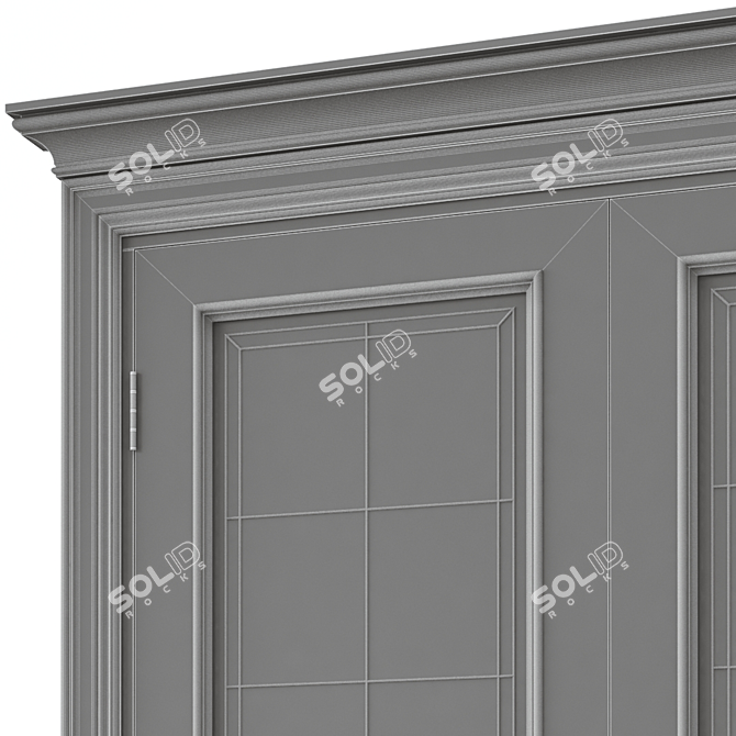 Modern Interior Door - 3D Model 3D model image 5