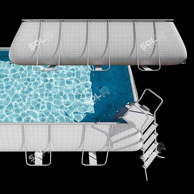 BESTWAY Frame Pool 4.6x2.5x1.2m 3D model image 4