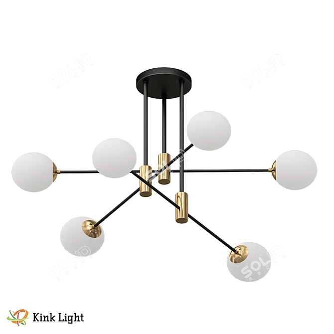 Scandinavian Chandelier Kairi 07605 3D model image 1