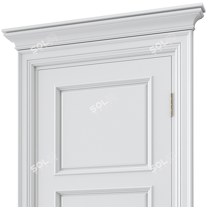 Elegant Interior Door 3D model image 2