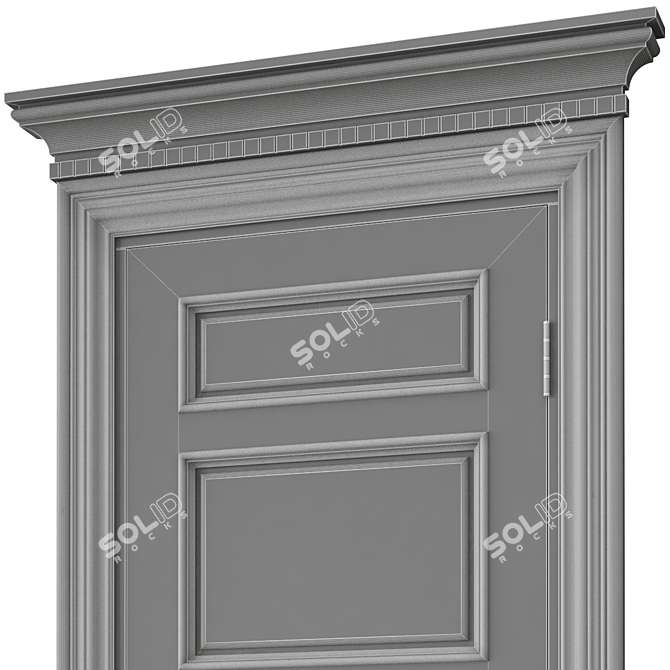 Sleek Interior Door 3D model image 5