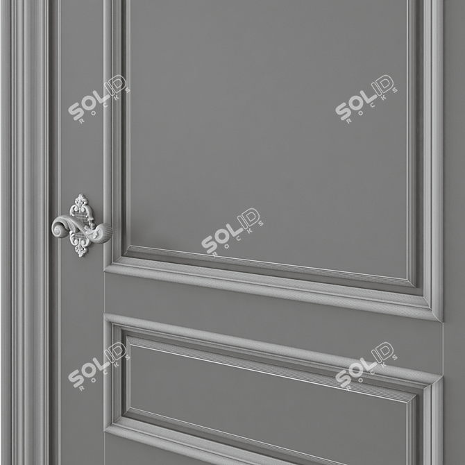 Modern Interior Door - 3dsmax Compatible 3D model image 6