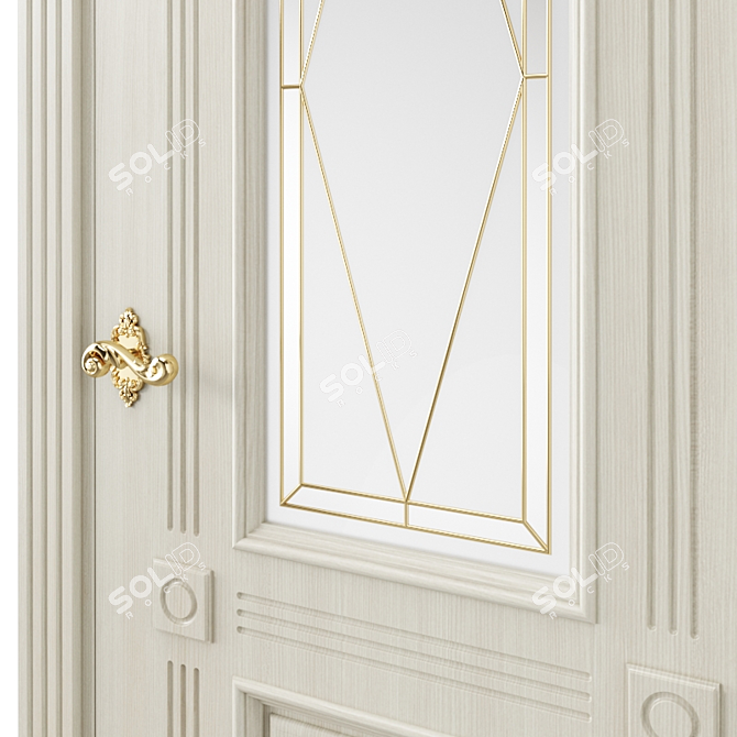 Modern Interior Door 3D Model 3D model image 3