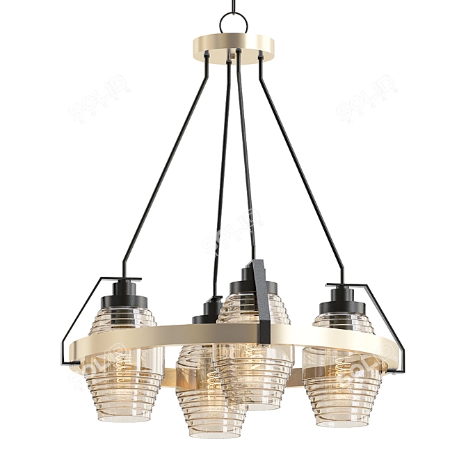 Elegant Illumination: Gerolamo Chandelier 3D model image 1