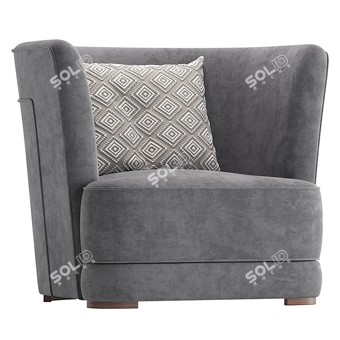Luxury BISCANE Armchair: Ultimate Comfort 3D model image 5