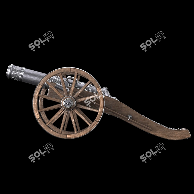 18th Century PBR Cannon Model 3D model image 5