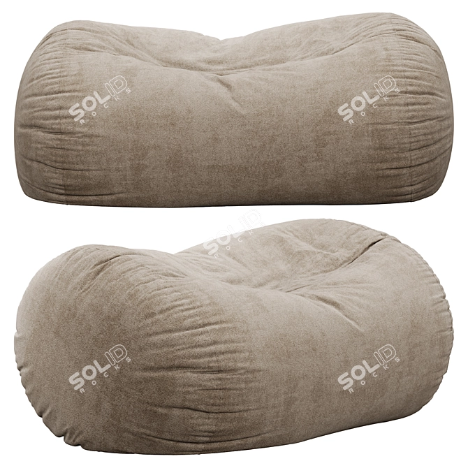 Three Posts Teen Bean Bag Chair 3D model image 4