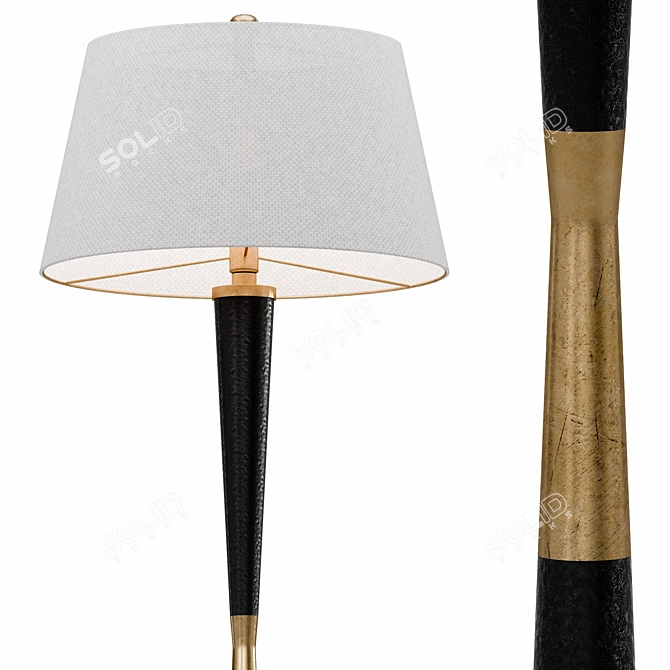 Elegant Dempsey Floor Lamp 3D model image 5