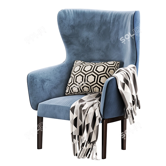 Chelsea Classic Armchair: Elegant Design 3D model image 2