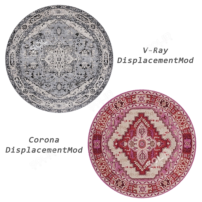 Round Rugs Set - Versatile 3D Models 3D model image 3