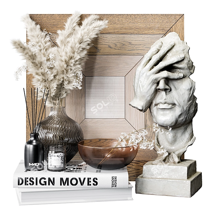 Elegant Decorative Set 15 3D model image 1