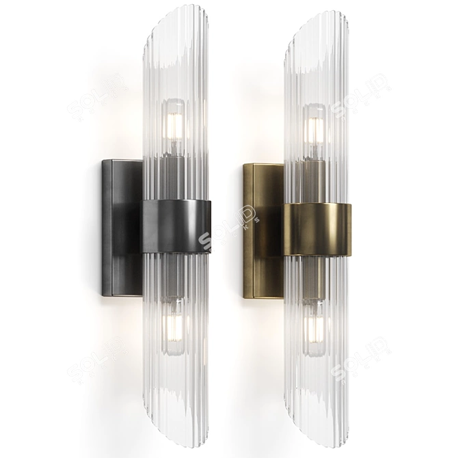 Elyse Sconce: Elegant Wall Lamp 3D model image 1