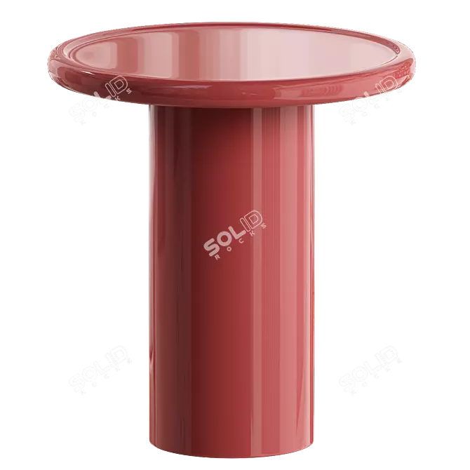  Sleek Tall Magazine Side Table 3D model image 3