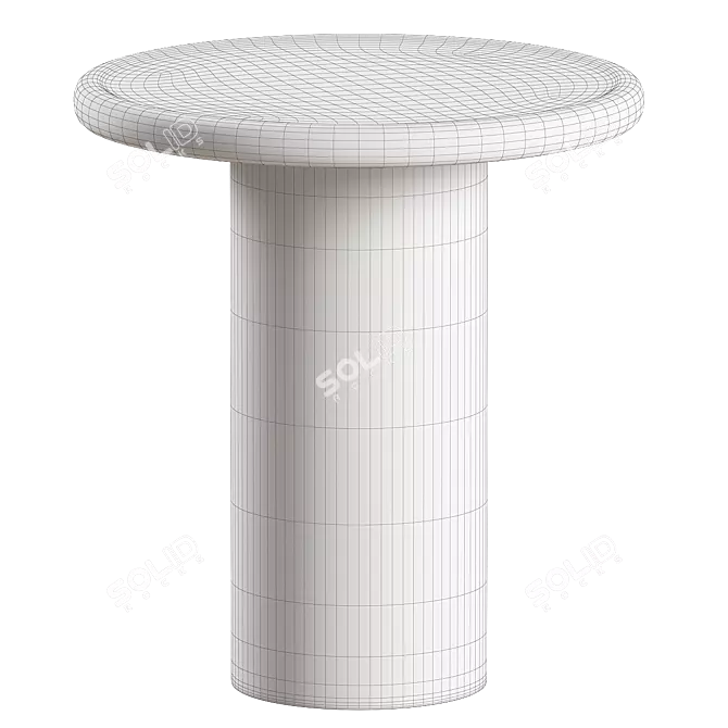  Sleek Tall Magazine Side Table 3D model image 5