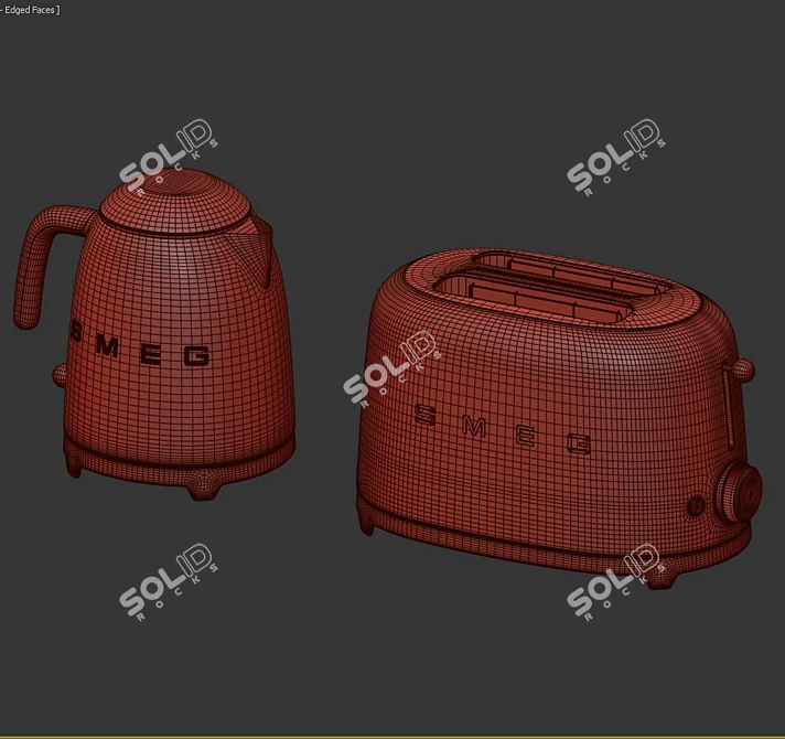 Sleek Smeg Set 1: Transformed Edit Poly 3D model image 7