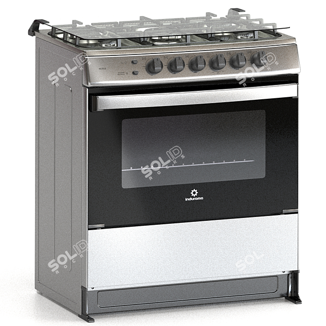 Indurama Murcia Gas Stove - Efficient and Stylish 3D model image 3