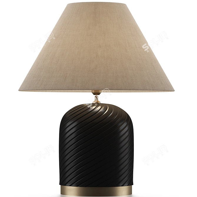 Elegant Savona Table Lamp 3D model image 2