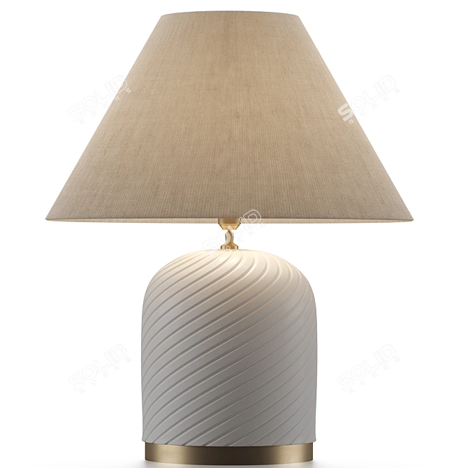 Elegant Savona Table Lamp 3D model image 3