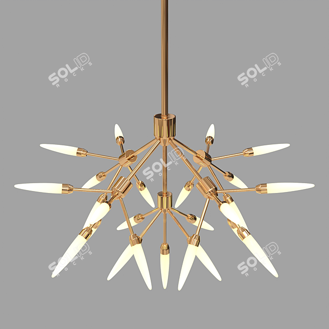 Modern APIPE Lamp: Sleek Design & Stunning Illumination 3D model image 4