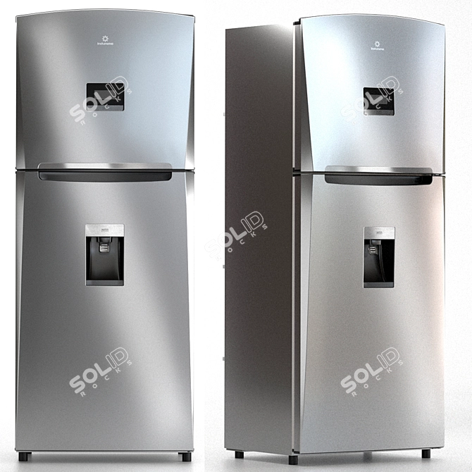 Indurama RI 585 CR: Stylish and Efficient Refrigerator 3D model image 2