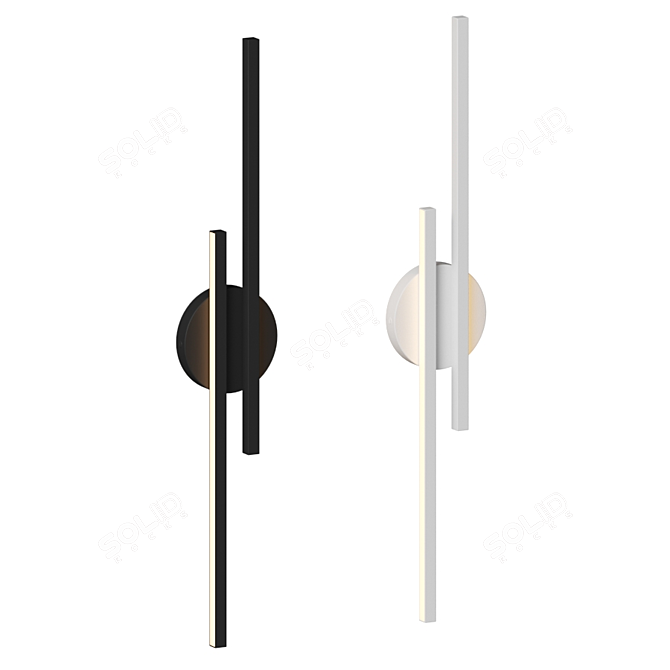 Scandinavian LED Wall Light - Ynhau 3D model image 1