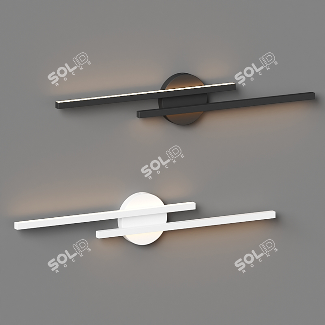 Scandinavian LED Wall Light - Ynhau 3D model image 2