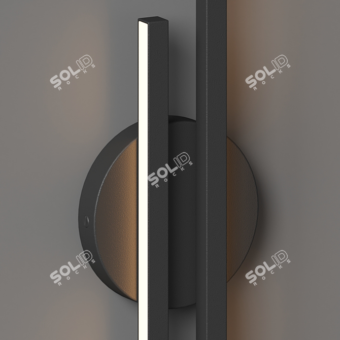 Scandinavian LED Wall Light - Ynhau 3D model image 3