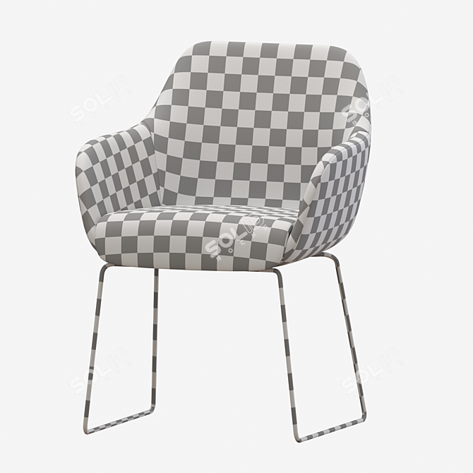 KLIMPFJALL Table and TOSSBERG Chairs Set 3D model image 6