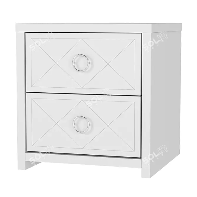 Elegant Lucido Bedside Table 3D model image 1