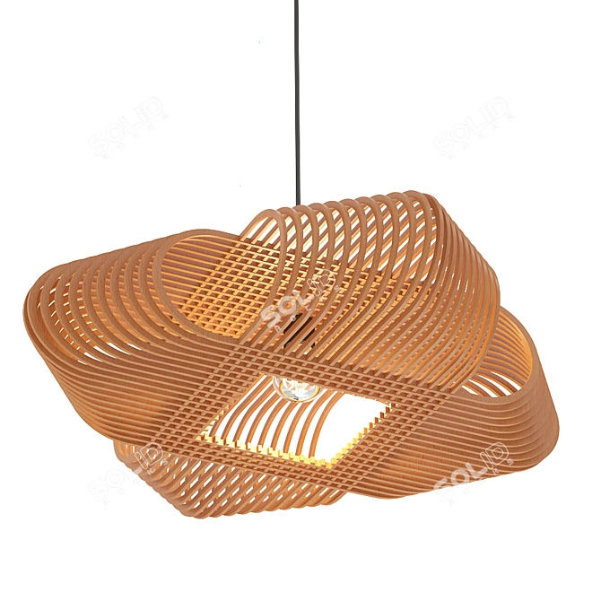Ethereal Oval Suspension Light 3D model image 4