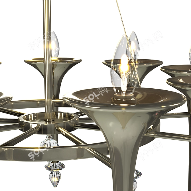 Sigma L2 Luxury Crystal Chandelier 3D model image 5