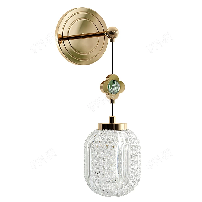 Elegant Laura Wall B: Modern Design Lamp 3D model image 1