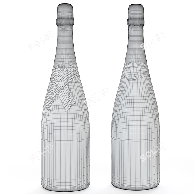 Moët & Chandon Champagne: All Sizes, Premium Quality 3D model image 6
