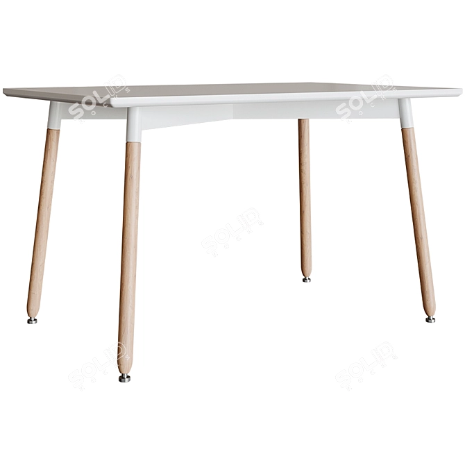 ST Oslo Rectangle Dining Table 3D model image 1