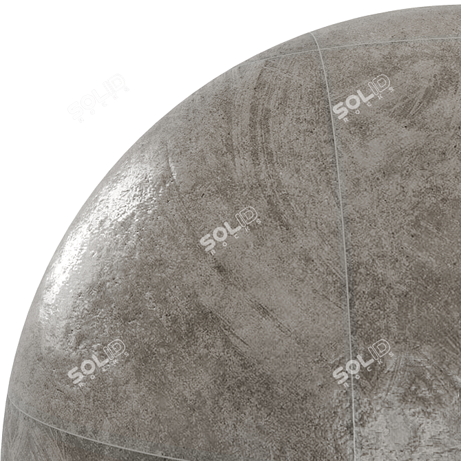 Anthracite Beton 60x60: PBR Material Flooring 3D model image 4