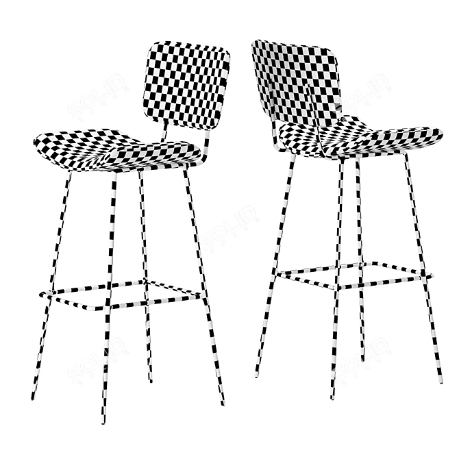 Cojo Bar Stool: Sleek and Stylish Seating 3D model image 2