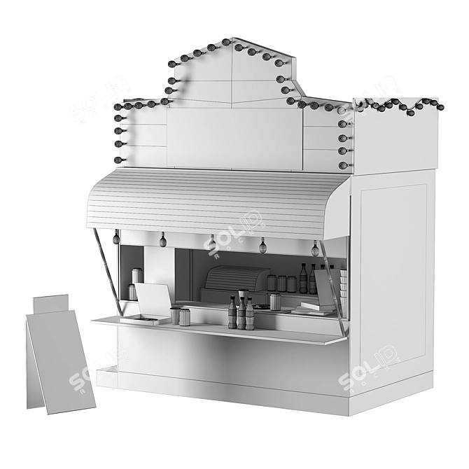 Modern Food Stand - 2015 Version 3D model image 6