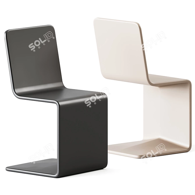 Outdoor Chair Roger: Stylish and Comfortable 3D model image 1